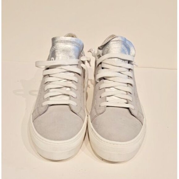 NEW P448 Thea Gray Suede Sneaker Made in Italy EU 42 (US 11) - Picture 1 of 7